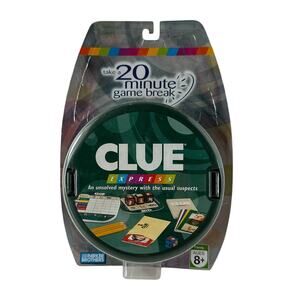 Clue Express, 20 Minute Game Break, ages 8+, Travel Board Game, NIB